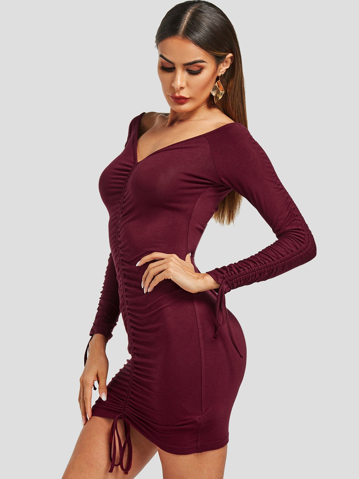 ODM Ladies Long Sleeve Mini Dress