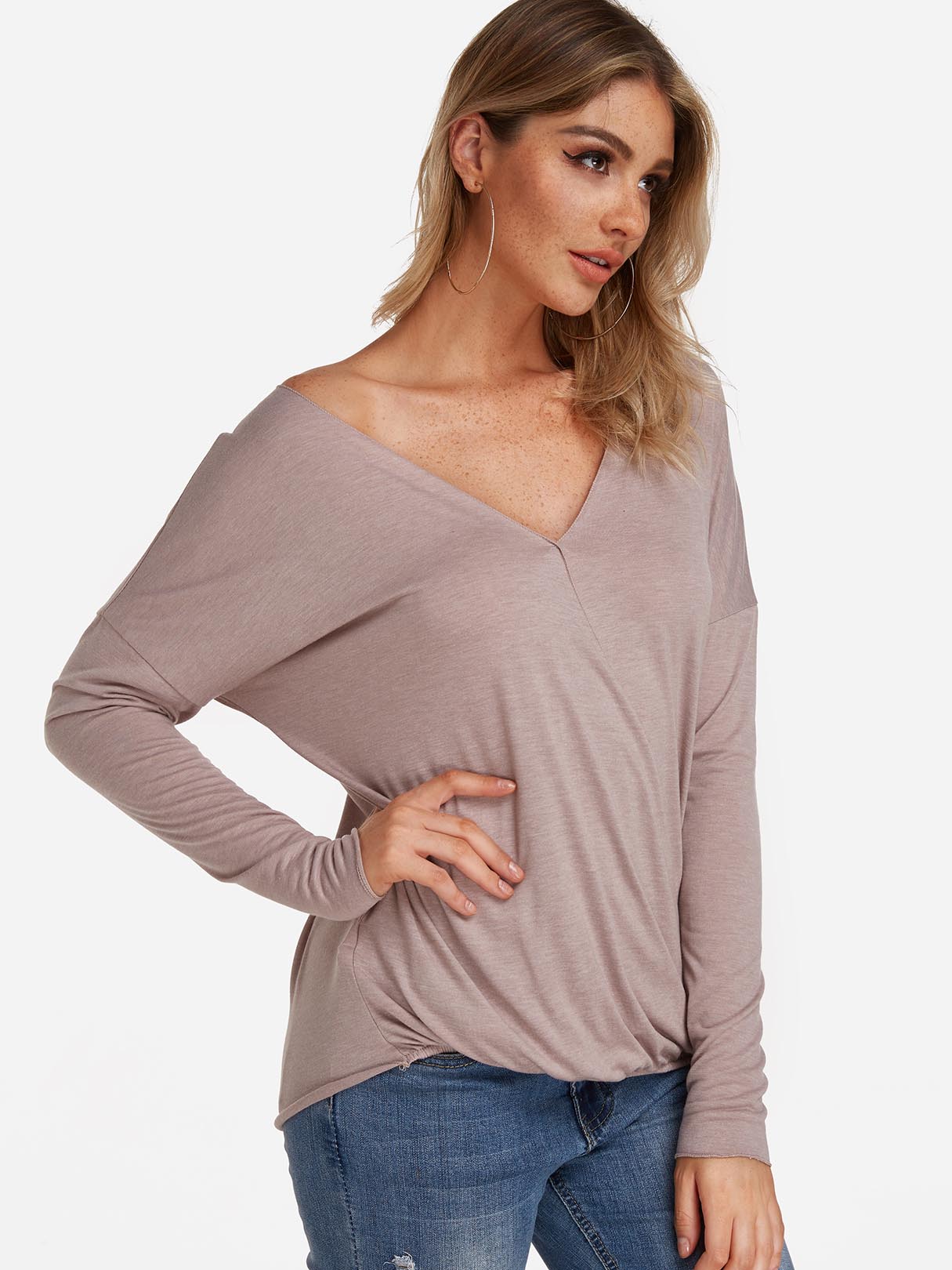 OEM Ladies Khaki T-Shirts