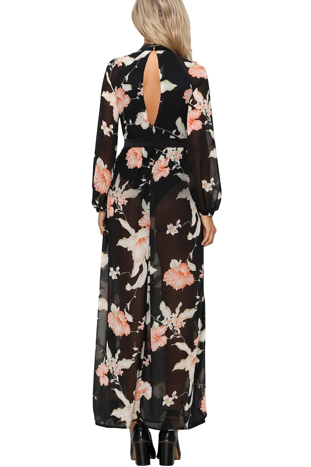 NEW FEELING Womens Floral Maxi Dresses
