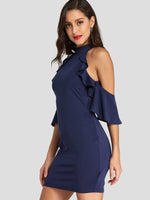 OEM Ladies Navy Mini Dresses