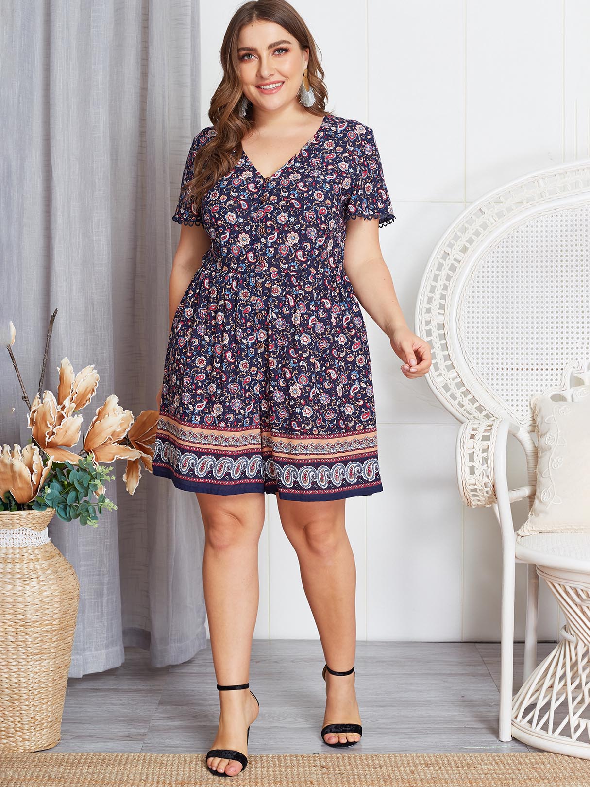 NEW FEELING Womens Navy Plus Size Bottoms