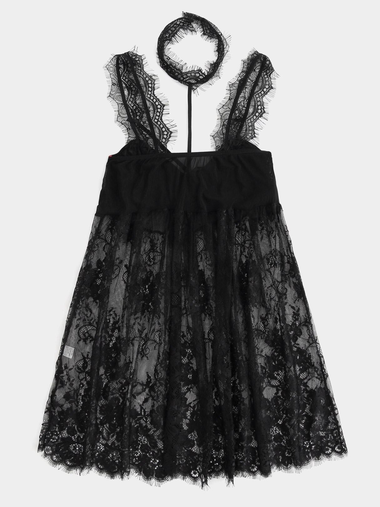 NEW FEELING Womens Black Plus Size Intimates