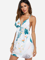 OEM Ladies White Floral Dresses