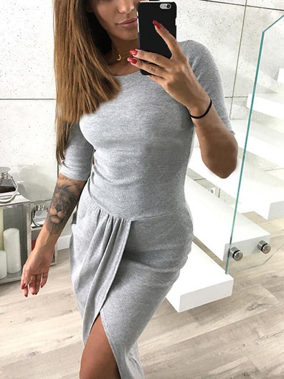 Custom Red Color Long Dress