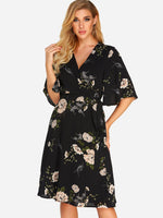 Custom Ladies V-Neck Dresses