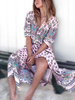 OEM ODM Womens Pink Maxi Dresses
