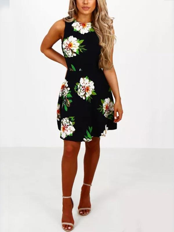 ODM Ladies Sleeveless Dresses