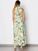 NEW FEELING Womens Green Floral Dresses