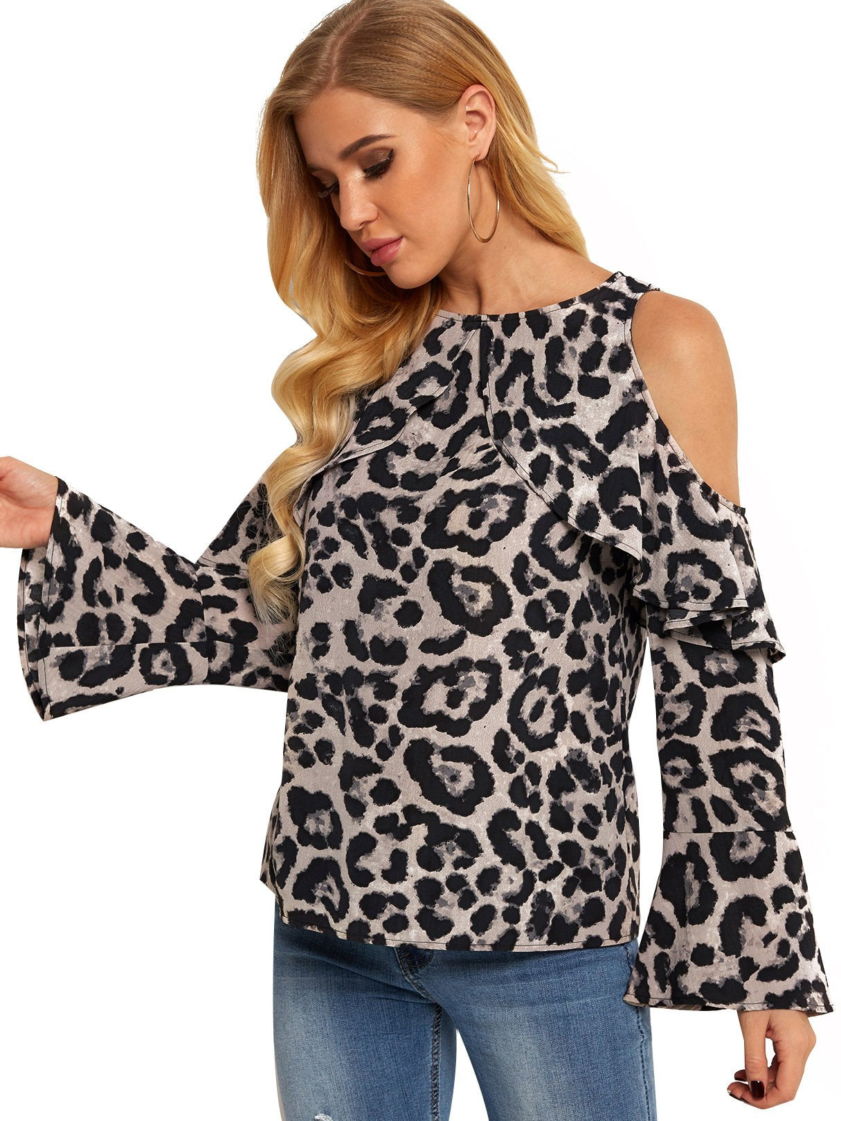OEM Ladies Grey Blouses