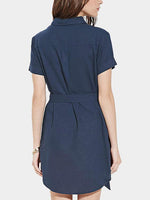 NEW FEELING Womens Deep Blue Mini Dresses