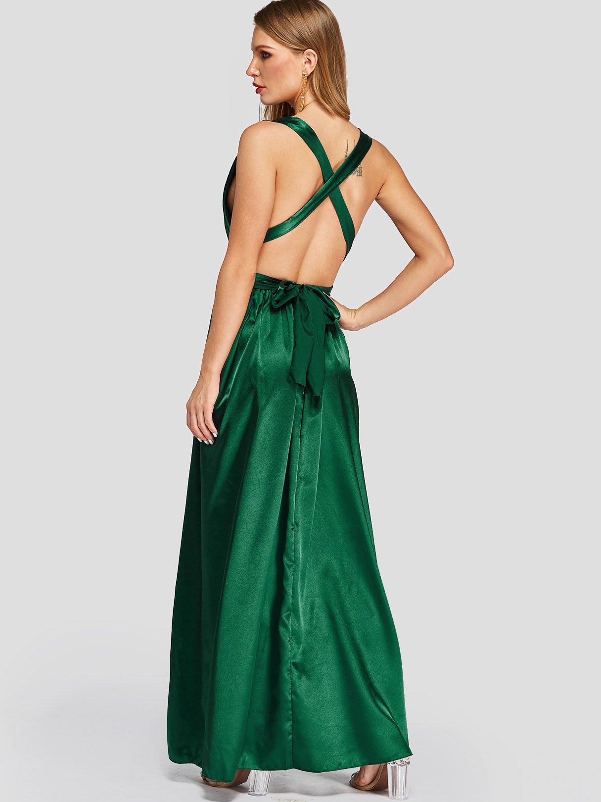 NEW FEELING Womens Green Maxi Dresses