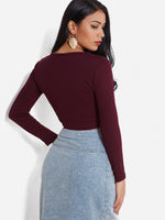 Custom Womens Long Sleeve Top