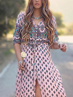 Custom Womens Burgundy Maxi Dresses