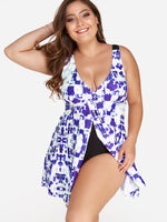 OEM ODM Womens Dark Blue Plus Size Swimwear