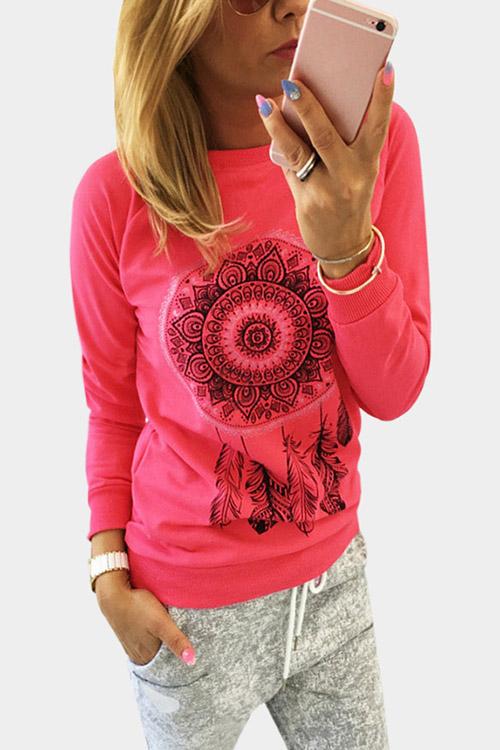 NEW FEELING Womens Rose T-Shirts