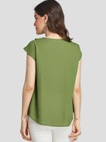 ODM Ladies Short Sleeve Blouses