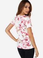 NEW FEELING Womens White T-Shirts