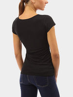 NEW FEELING Womens Black T-Shirts