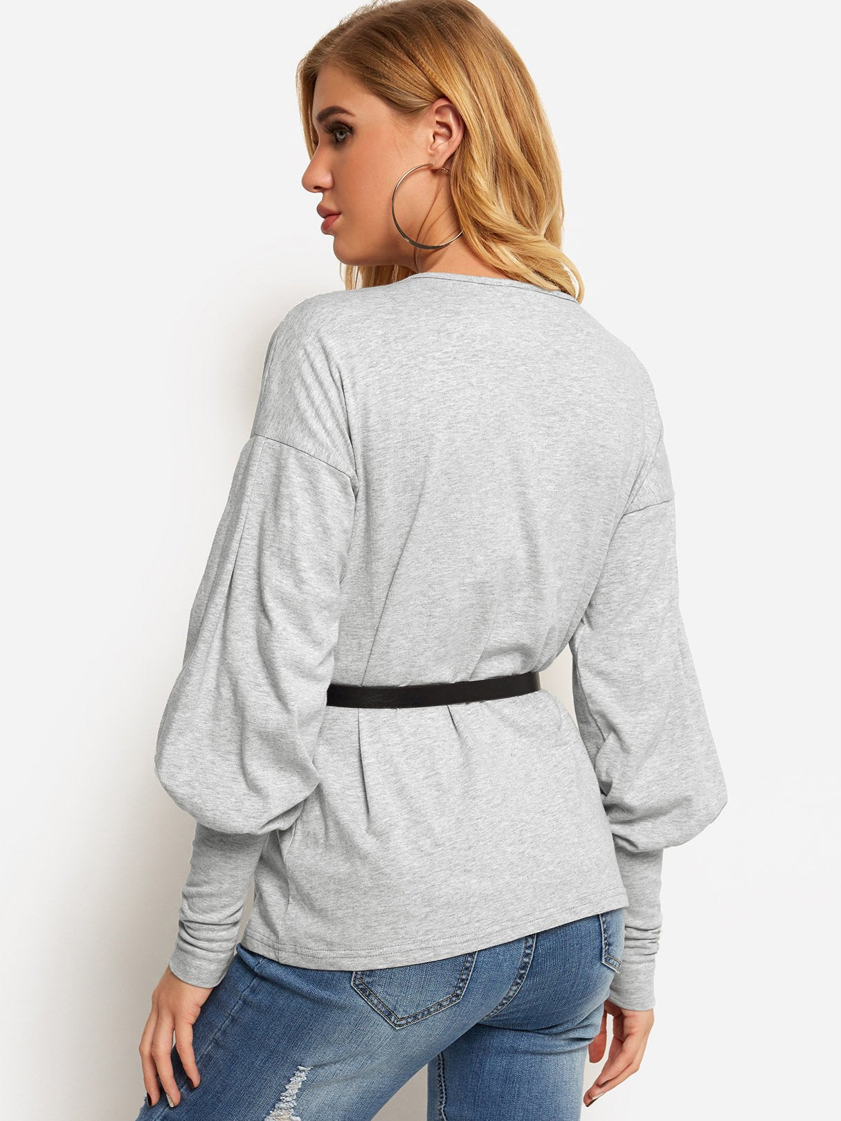 NEW FEELING Womens Grey T-Shirts