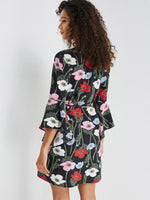 NEW FEELING Womens Black Floral Dresses