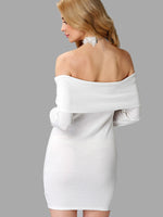 NEW FEELING Womens White Bodycon Dresses