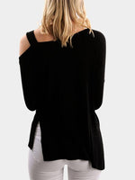 NEW FEELING Womens Black T-Shirts