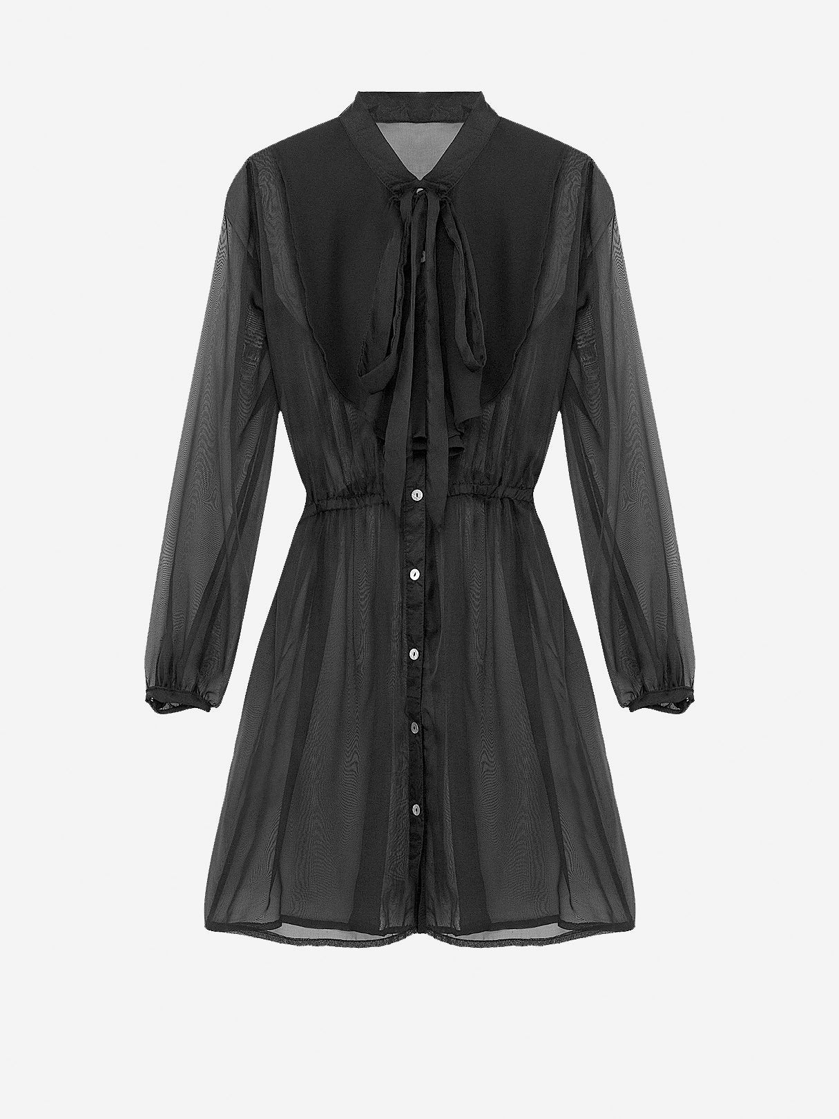 Wholesale Black Long Sleeve Sexy Dress