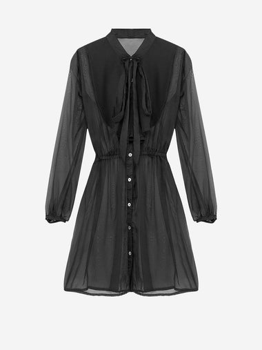 Wholesale Black Long Sleeve Sexy Dress
