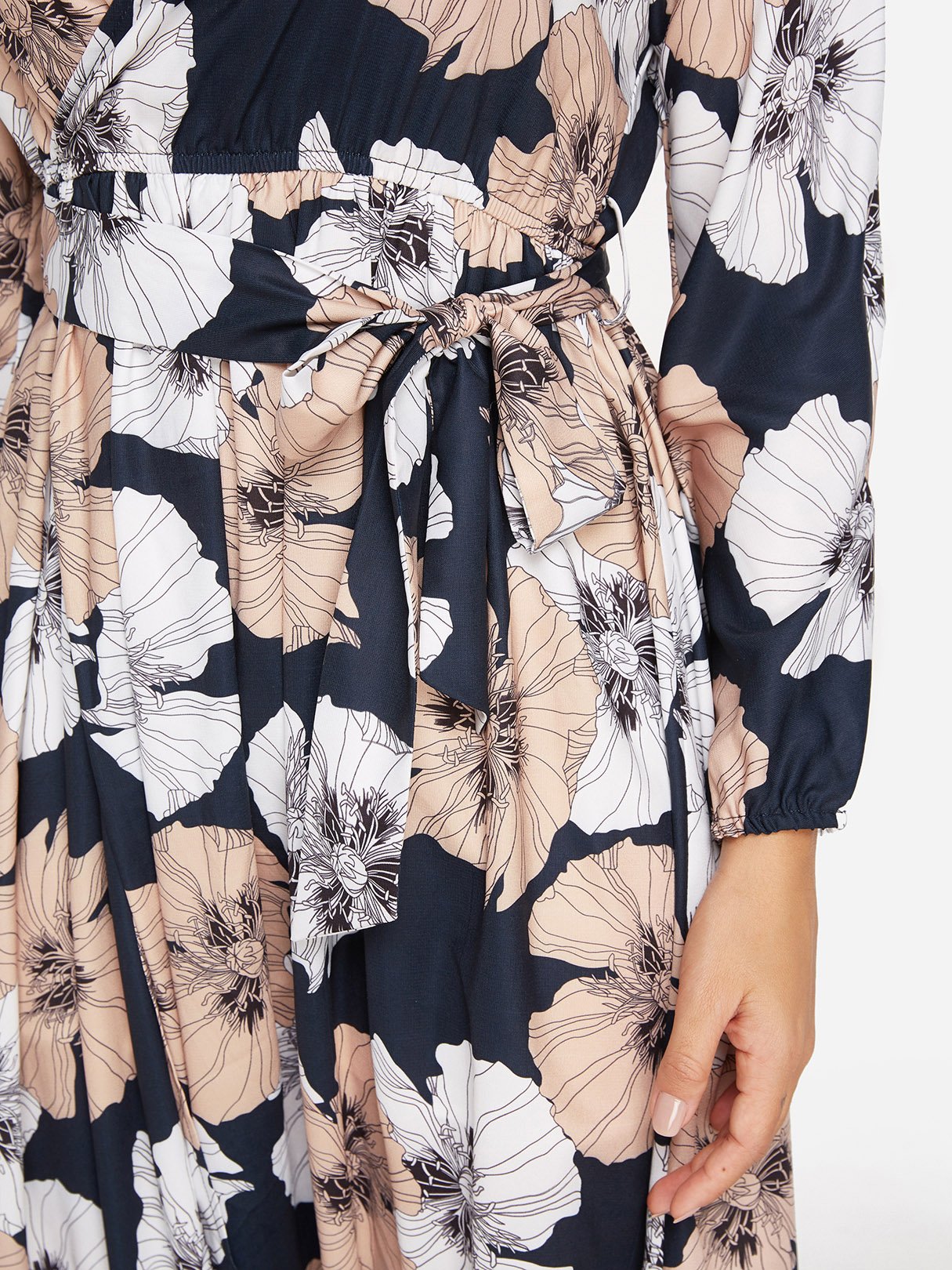 OEM ODM Grey Long Sleeve Dress