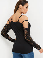 NEW FEELING Womens Black T-Shirts