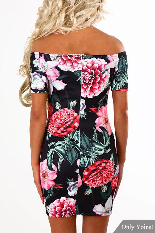 NEW FEELING Womens Floral Mini Dresses