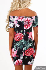 NEW FEELING Womens Floral Mini Dresses