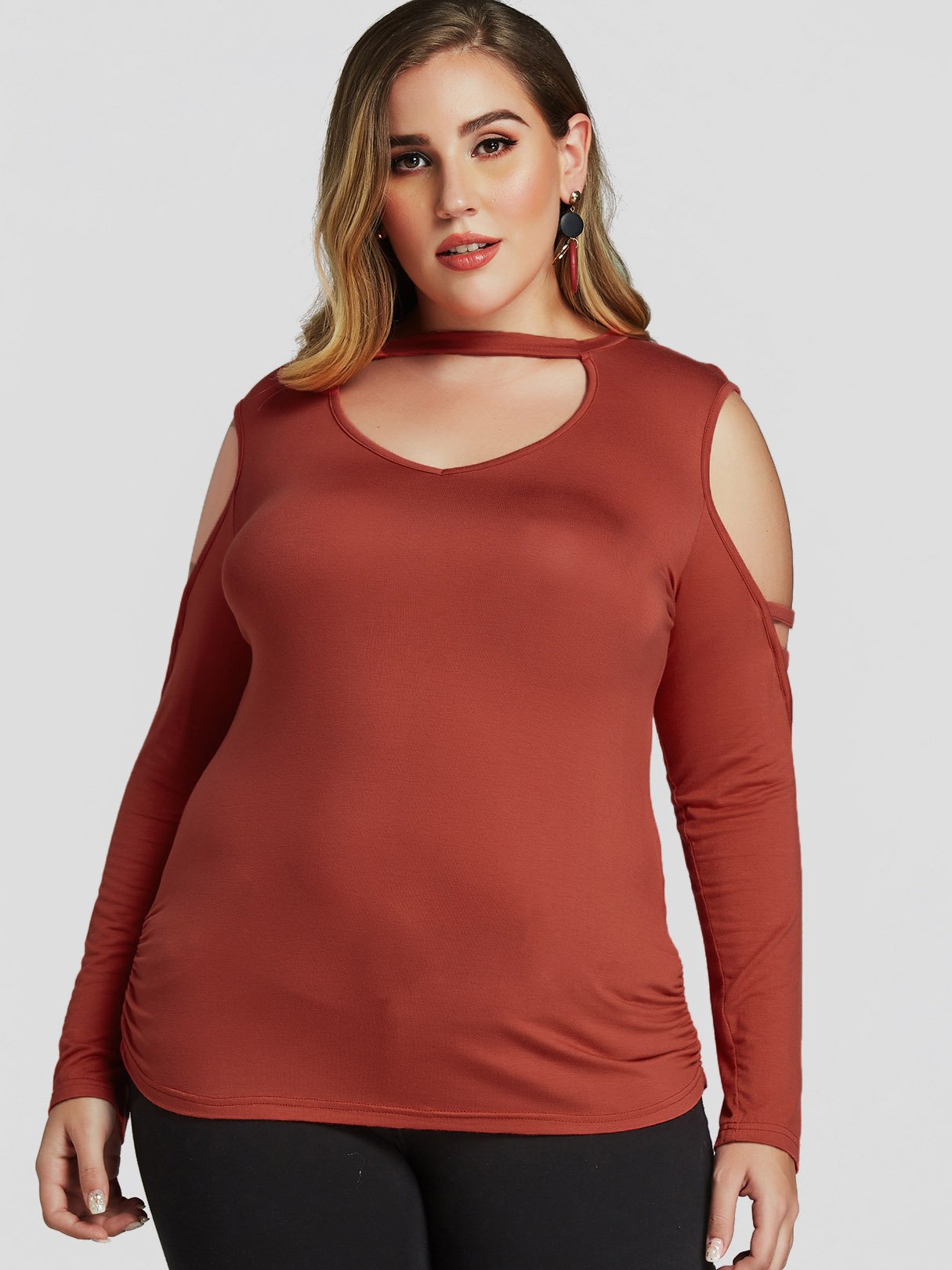 ODM Ladies Long Sleeve Plus Size Tops