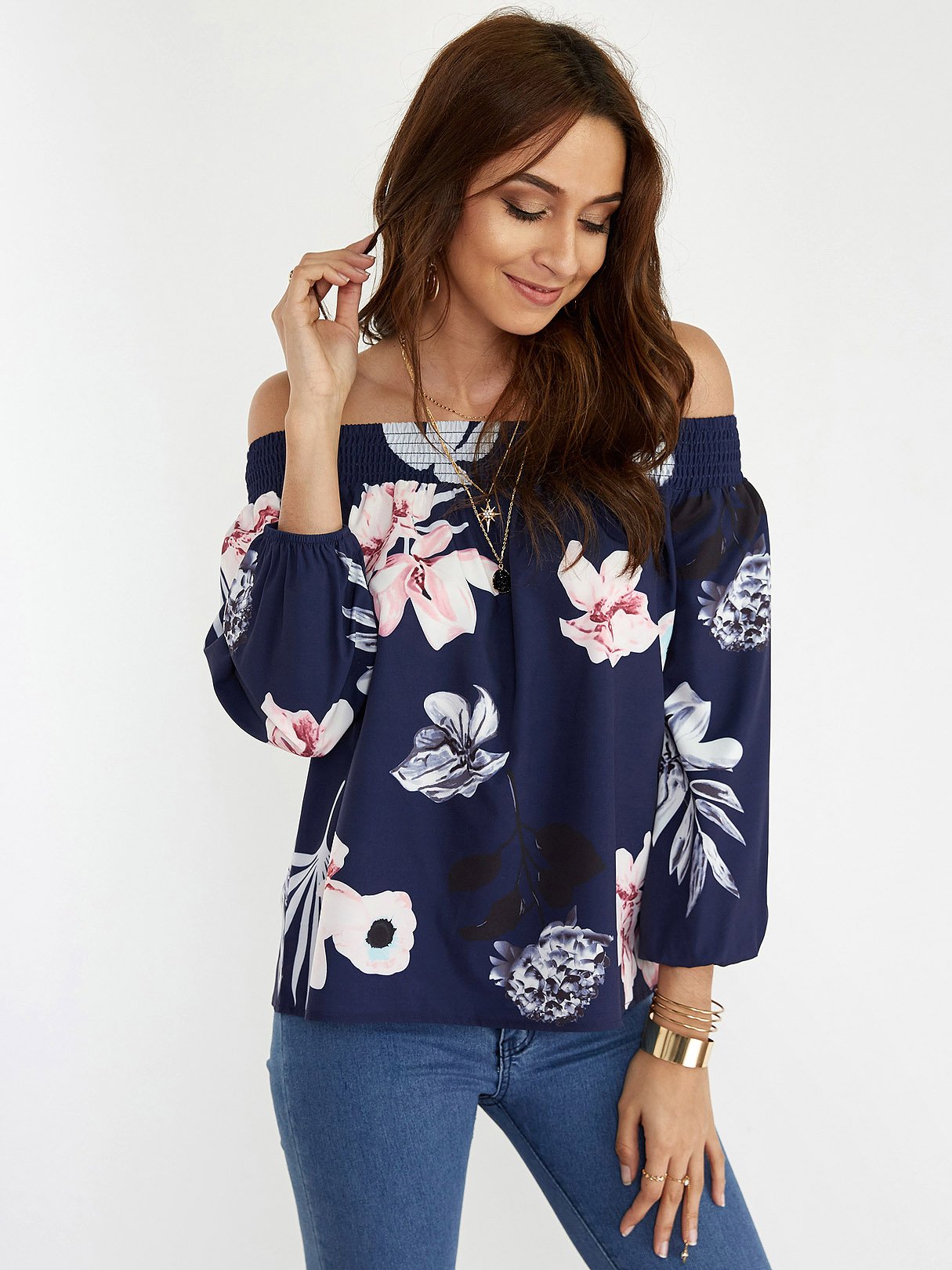 ODM Ladies Long Sleeve Blouses