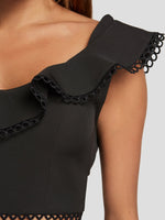 OEM ODM Short Tight Black Long Sleeve Dress