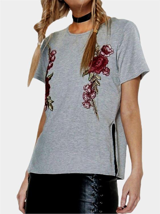 OEM Ladies Floral T-Shirts