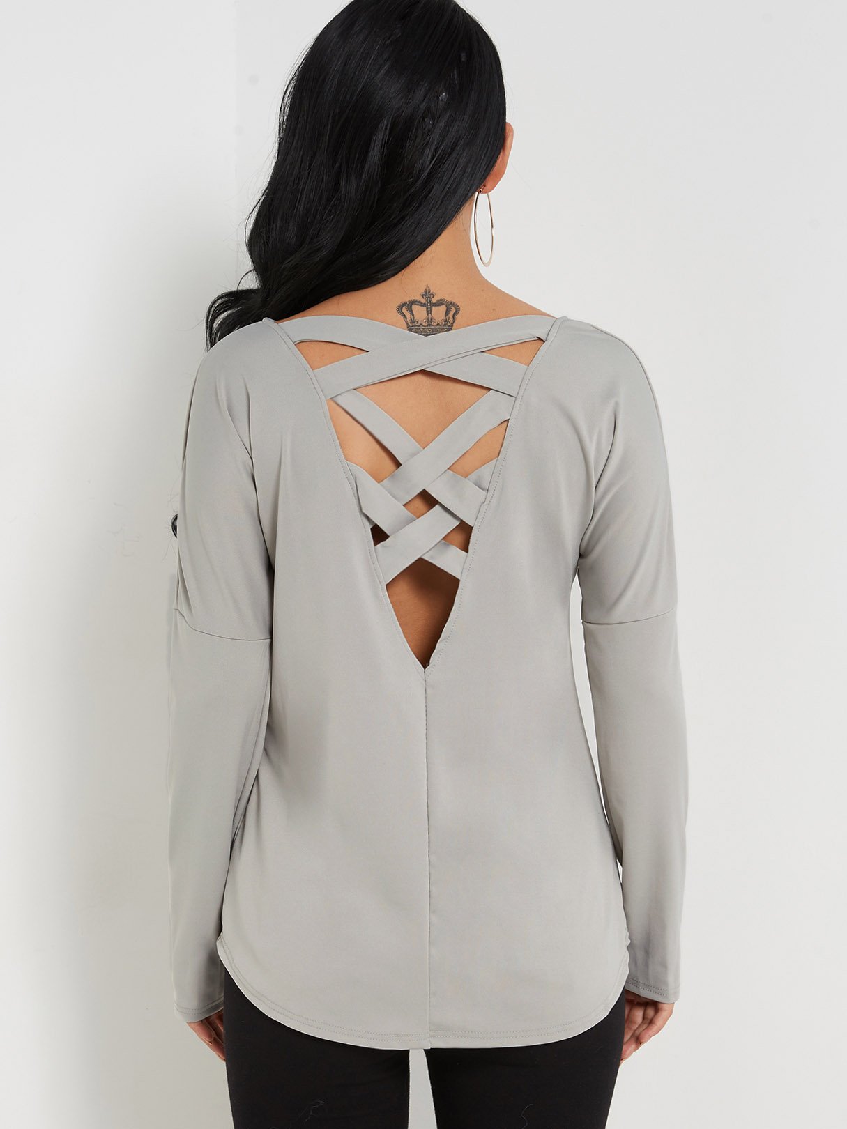 NEW FEELING Womens Grey T-Shirts