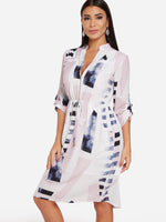 OEM Ladies White V-Neck Dresses
