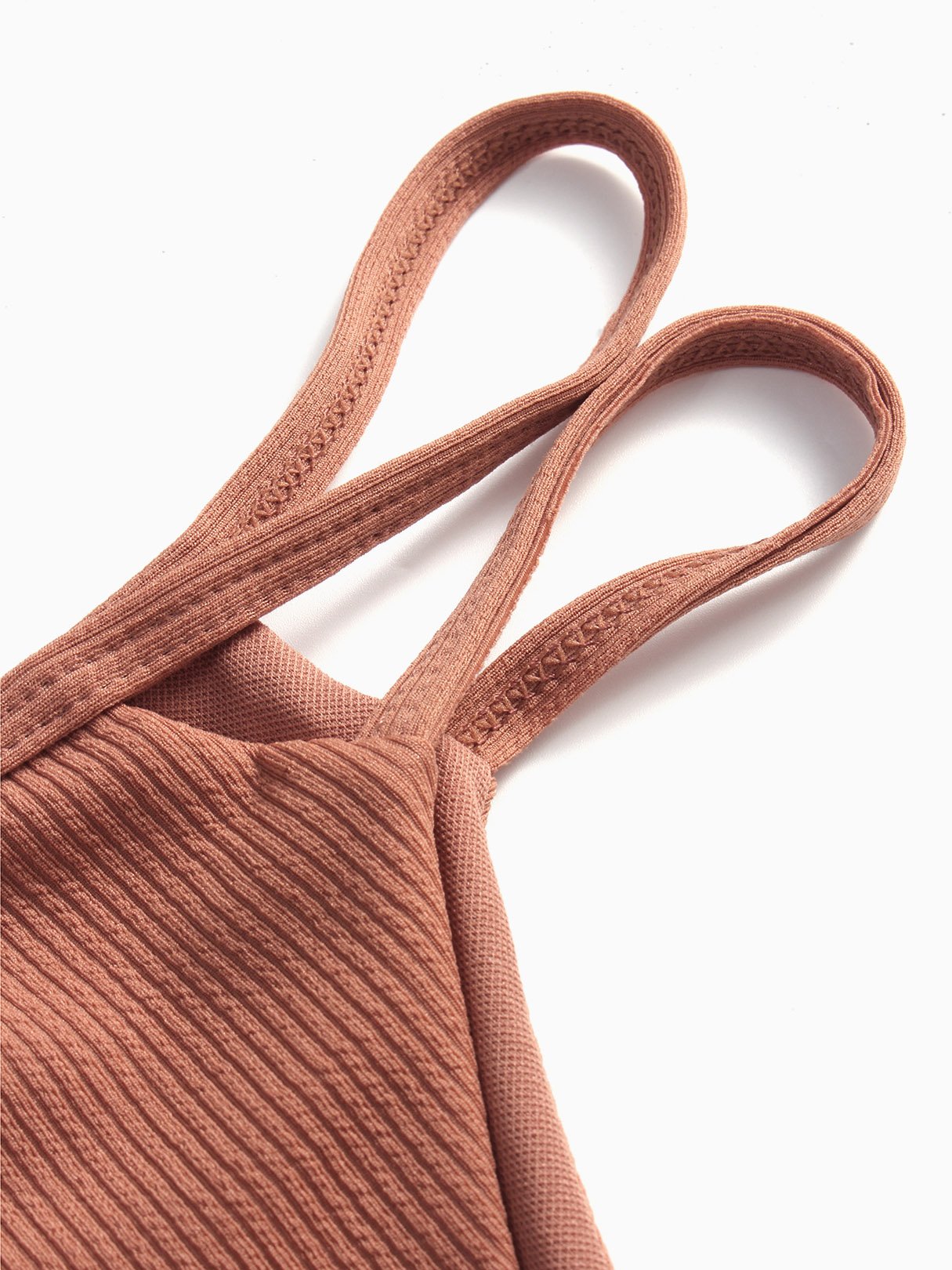 Custom One Shoulder Sleeveless Khaki Bikini Set Good Manufacturers