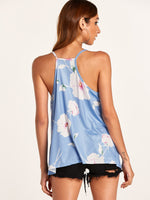 NEW FEELING Womens Sky Blue Camis