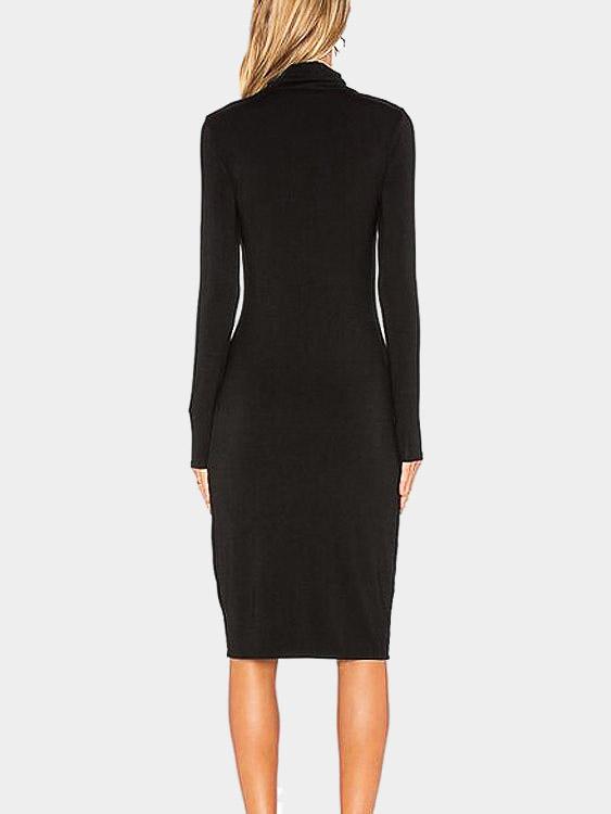 NEW FEELING Womens Black Casual Dresses