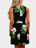 NEW FEELING Womens Black Floral Dresses