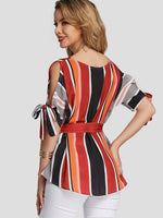 ODM Ladies Half Sleeve Blouses
