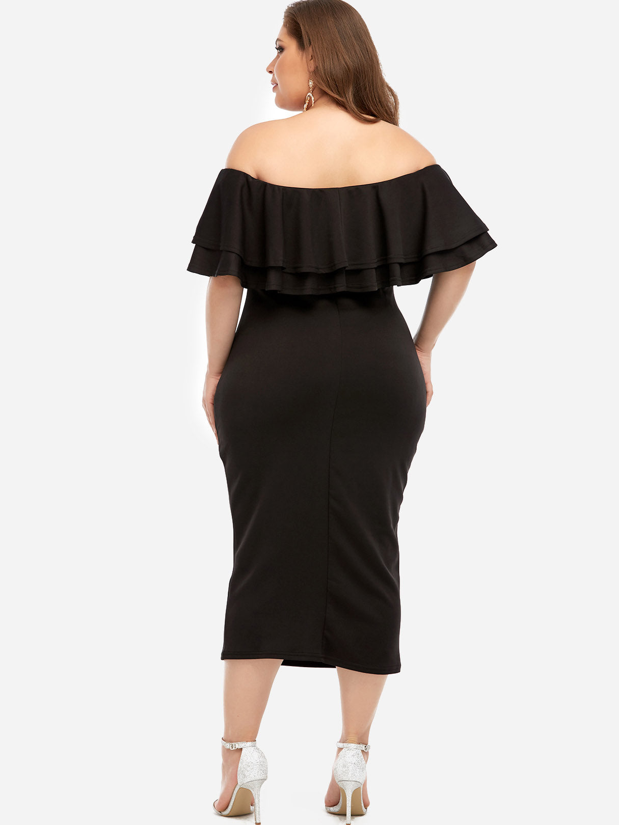 NEW FEELING Womens Black Plus Size Dresses