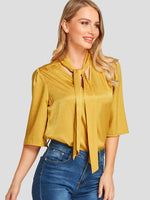 OEM Ladies Yellow Blouses