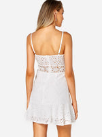 NEW FEELING Womens White Mini Dresses