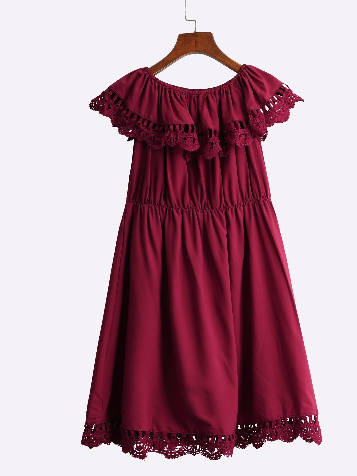 OEM Ladies Burgundy Mini Dresses