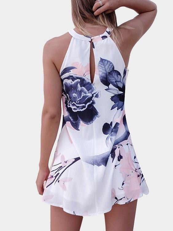 NEW FEELING Womens Floral Mini Dresses