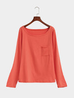 NEW FEELING Womens Red T-Shirts