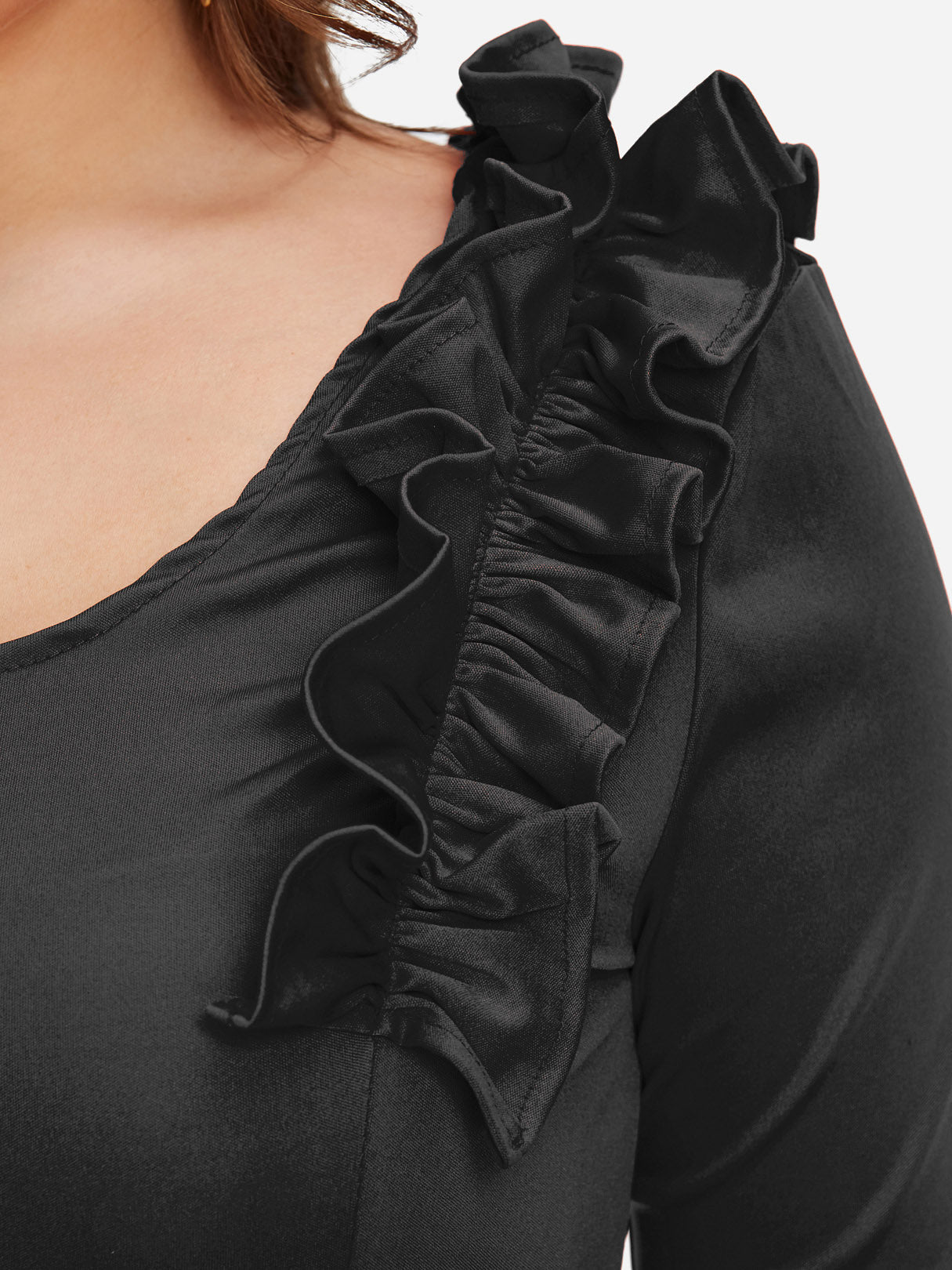ODM Ladies 3/4 Sleeve Plus Size Dress